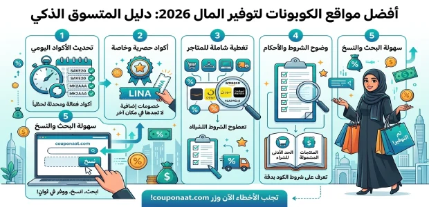 أفضل مواقع الكوبونات