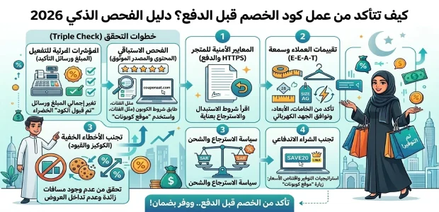 كيف تتأكد من عمل كود الخصم قبل الدفع