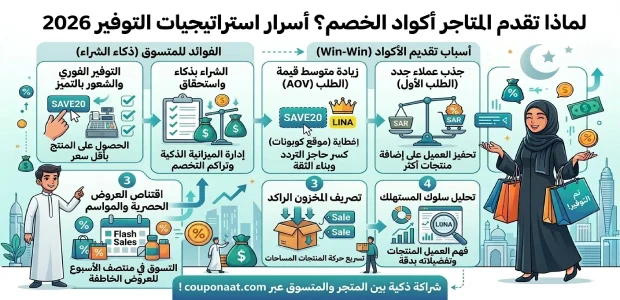 لماذا تقدم المتاجر أكواد الخصم