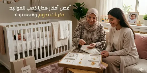 أفكار هدايا ذهب للمواليد