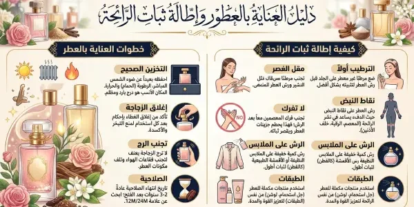 دليل العناية بالعطور